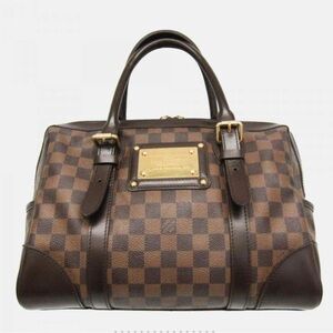 Louis Vuitton Brown Checkered Satchel Authentic